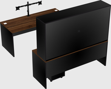 U-shaped desk