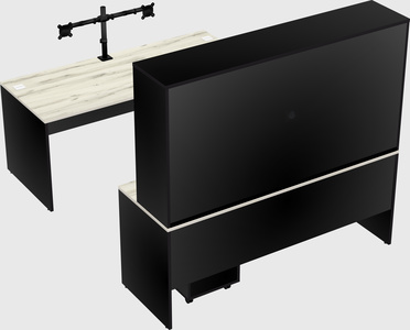 U-shaped desk