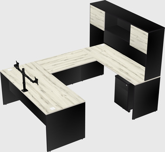 U-shaped desk