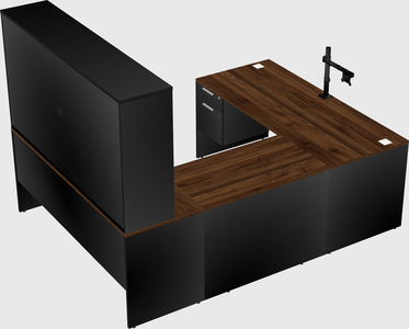 U-shaped desk