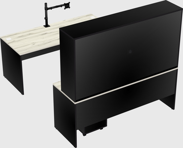 U-shaped desk