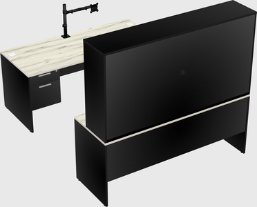 U-shaped desk