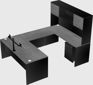 U-shaped desk