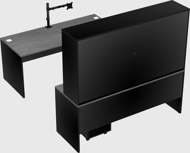U-shaped desk