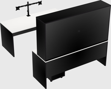 U-shaped desk