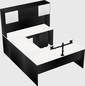 U-shaped desk