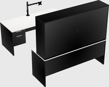 U-shaped desk