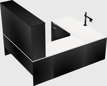 U-shaped desk
