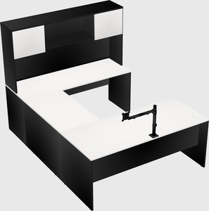 U-shaped desk