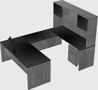 U-shaped desk