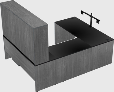 U-shaped desk
