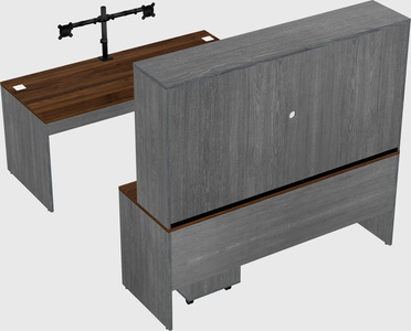 U-shaped desk