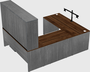 U-shaped desk