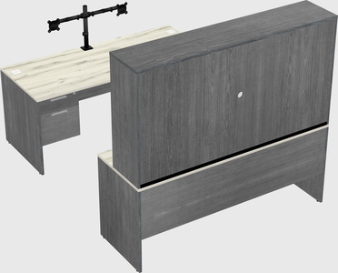 U-shaped desk