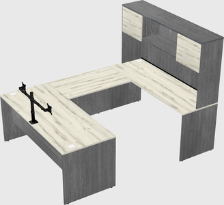 U-shaped desk