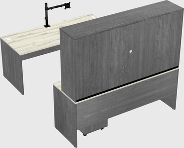 U-shaped desk