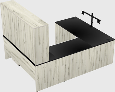 U-shaped desk