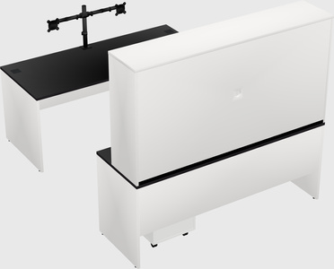 U-shaped desk