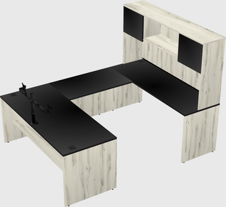 U-shaped desk