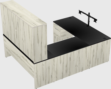 U-shaped desk