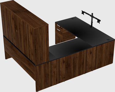 U-shaped desk