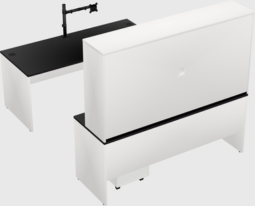 U-shaped desk