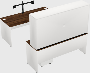 U-shaped desk