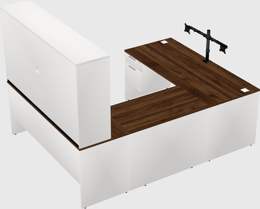U-shaped desk