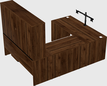 U-shaped desk