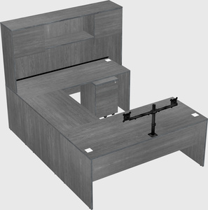 U-shaped desk