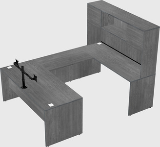 U-shaped desk
