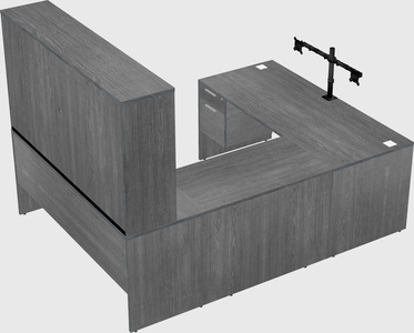 U-shaped desk