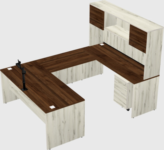 U-shaped desk