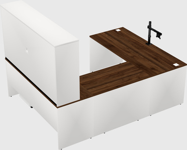 U-shaped desk