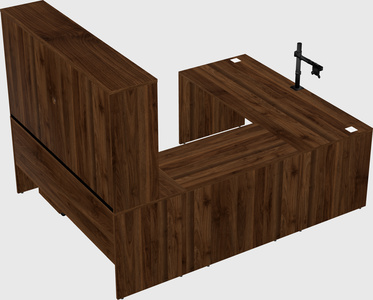 U-shaped desk