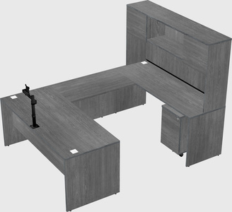 U-shaped desk