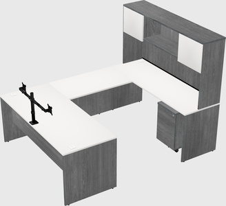 U-shaped desk
