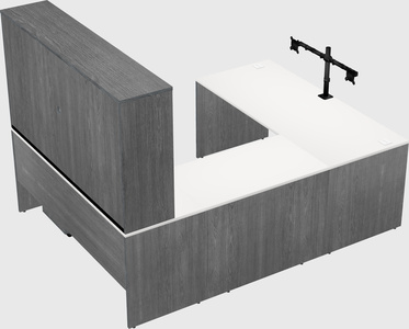 U-shaped desk