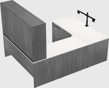 U-shaped desk