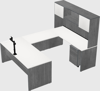 U-shaped desk