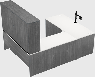 U-shaped desk
