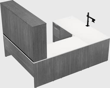U-shaped desk
