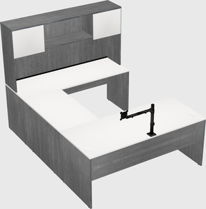 U-shaped desk