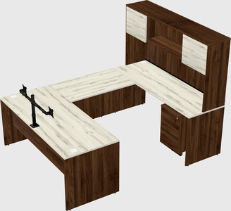 U-shaped desk
