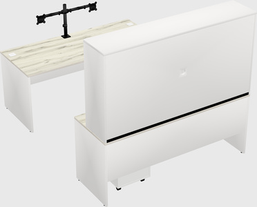 U-shaped desk