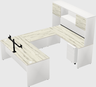 U-shaped desk