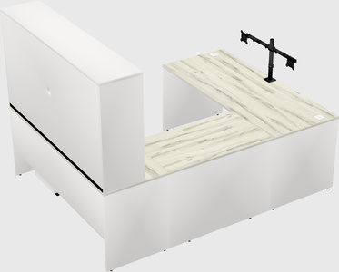 U-shaped desk