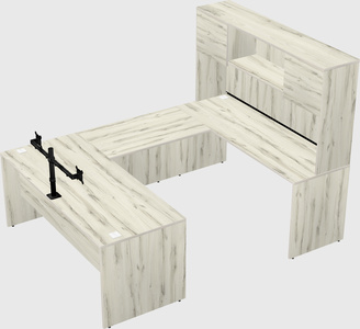 U-shaped desk