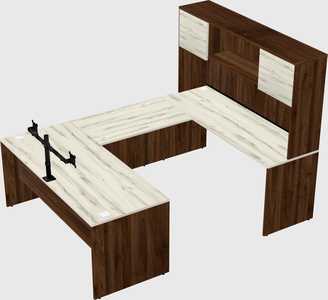 U-shaped desk