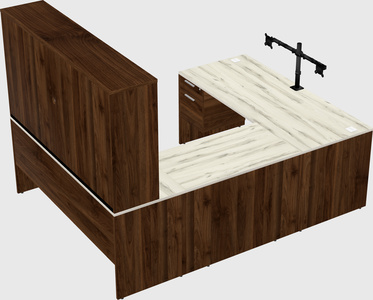 U-shaped desk